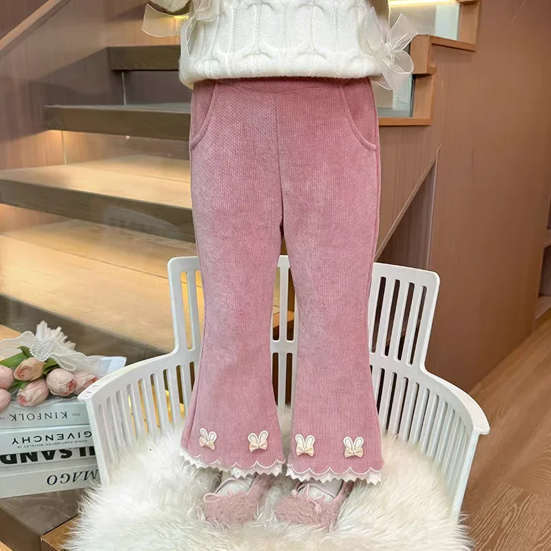 Girls Fleece Pants 2024 New Autumn and Winter Foreign Style Velvet Thickened Children Baby Winter Bottoms Trend Baby Girl Pants
Girls Fleece Pants 2024 New Autumn and Winter Foreign Style Velvet Thickened Children Baby Winter Bottoms Trend Baby Girl Pants