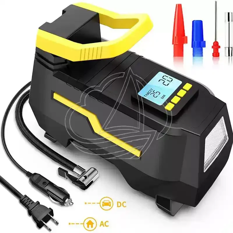AC/DC Dual Power Portable Tire Inflator 12V Car Household Electric Auto Tire Air Pump
AC/DC Dual Power Portable Tire Inflator 12V Car Household Electric Auto Tire Air Pump