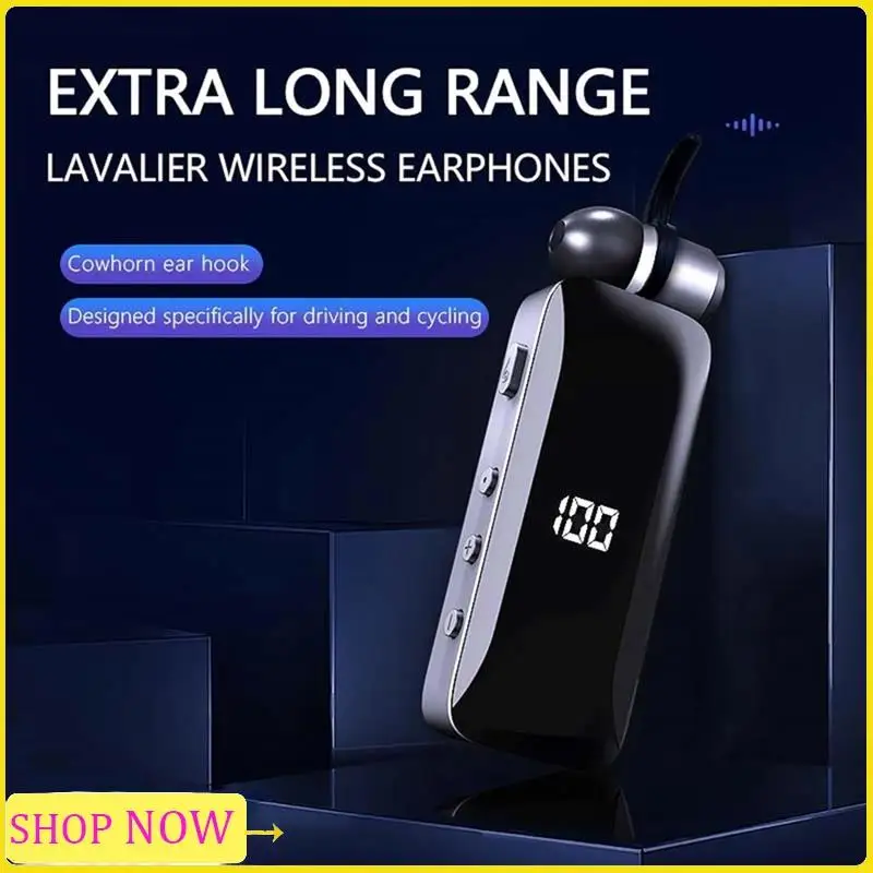 Especial LED Power Digital Display Bluetooth Wireless Headphones Retractable Collar Clip Single Headset Retractable With Wire Ea
Especial LED Power Digital Display Bluetooth Wireless Headphones Retractable Collar Clip Single Headset Retractable With Wire Ea