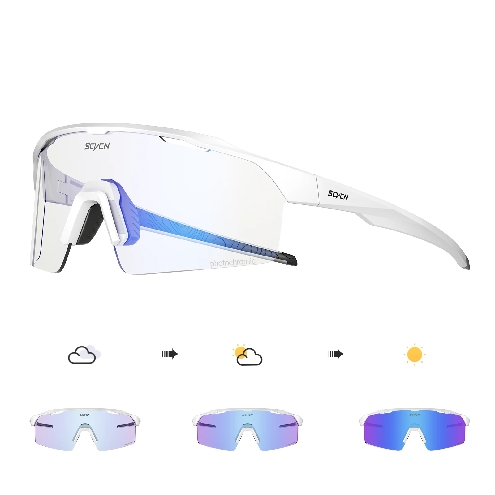 SCVCN Color Photochromic Cycling Glasses Outdoor Running Hiking Sunglasses Sports Bicycle Sunglasses MTB Road Bike Glasses
SCVCN Color Photochromic Cycling Glasses Outdoor Running Hiking Sunglasses Sports Bicycle Sunglasses MTB Road Bike Glasses