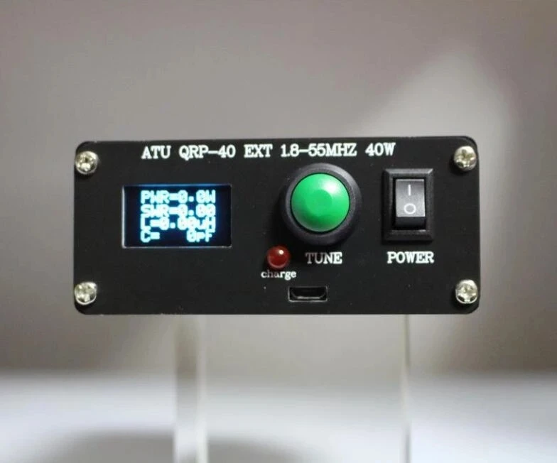 Assembed ATU QRP-40 Antenna Automatic 2.5W Minimum tuning power + 0.96 Inch OLED Display Screen 1.8-55MHz+ Cover
Assembed ATU QRP-40 Antenna Automatic 2.5W Minimum tuning power + 0.96 Inch OLED Display Screen 1.8-55MHz+ Cover