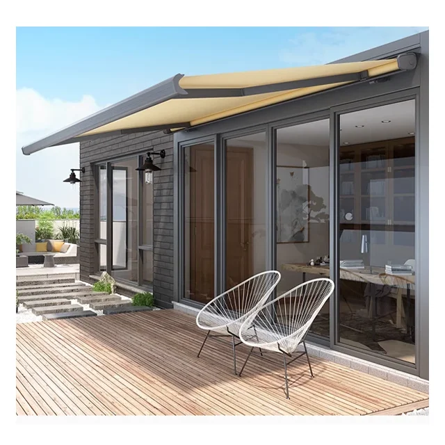 Customized 3m X 6m Motorized White Aluminum Alloy Patio Awning Outdoor Retractable Folding 5m Adjustable Angle Coated Polyester
Customized 3m X 6m Motorized White Aluminum Alloy Patio Awning Outdoor Retractable Folding 5m Adjustable Angle Coated Polyester