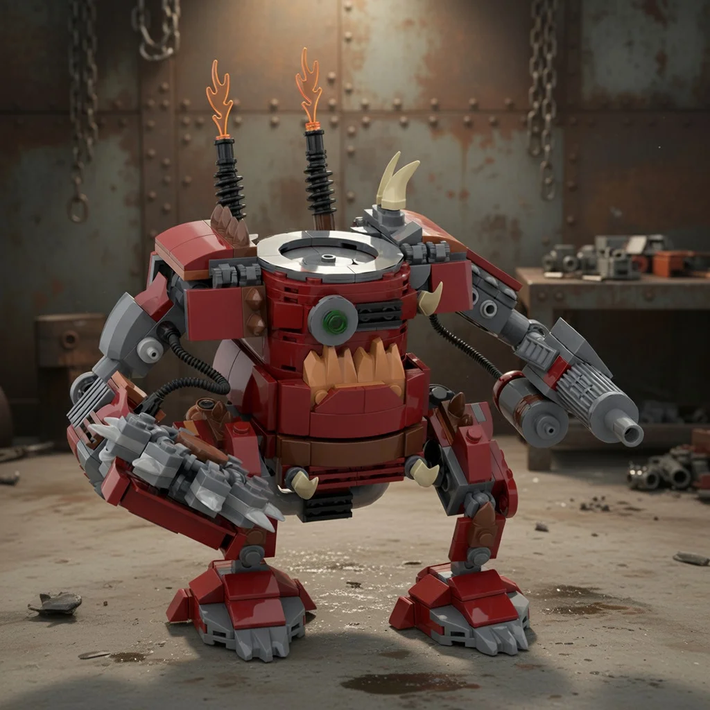 MOC Sci-fi War Orc Killer Mech Building Blocks Red Robot Warrior Model Bricks DIY Construction Toy Adult Collection Gift
MOC Sci-fi War Orc Killer Mech Building Blocks Red Robot Warrior Model Bricks DIY Construction Toy Adult Collection Gift