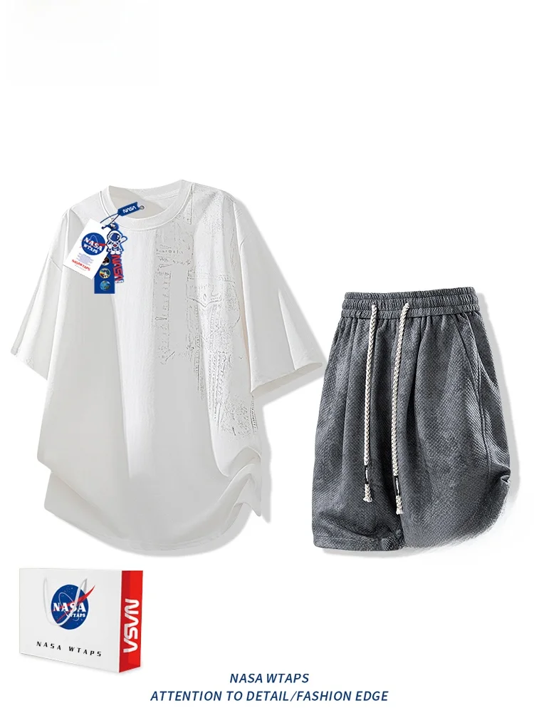 WTAPS American Sle Men's ort Sve Set Summer Ice Silk Lightweight Breathable Couple Two Piece Set Polyester Fiber orts
WTAPS American Sle Men's ort Sve Set Summer Ice Silk Lightweight Breathable Couple Two Piece Set Polyester Fiber orts