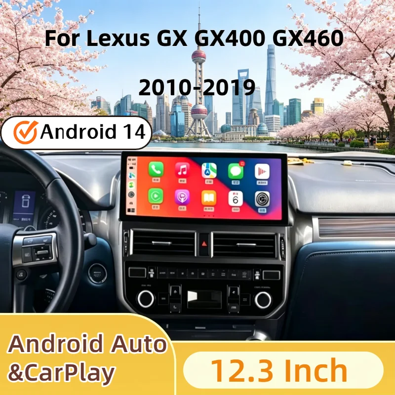 CarPlay Android 14 Auto 12.3" Screen Car Radio For Lexus GX GX400 GX460 2010 2011-2019 Multimedia Stereo Player GPS Head Unit 4G
CarPlay Android 14 Auto 12.3" Screen Car Radio For Lexus GX GX400 GX460 2010 2011-2019 Multimedia Stereo Player GPS Head Unit 4G
