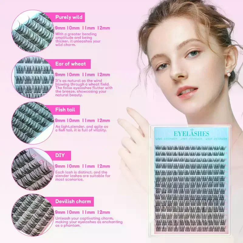 Eyelash Extension Kit DIY Black Lash Clusters Cosplay Natural Individual Lashes Kit Strong Hold With Lash Bond & Seal Tweezers
Eyelash Extension Kit DIY Black Lash Clusters Cosplay Natural Individual Lashes Kit Strong Hold With Lash Bond & Seal Tweezers