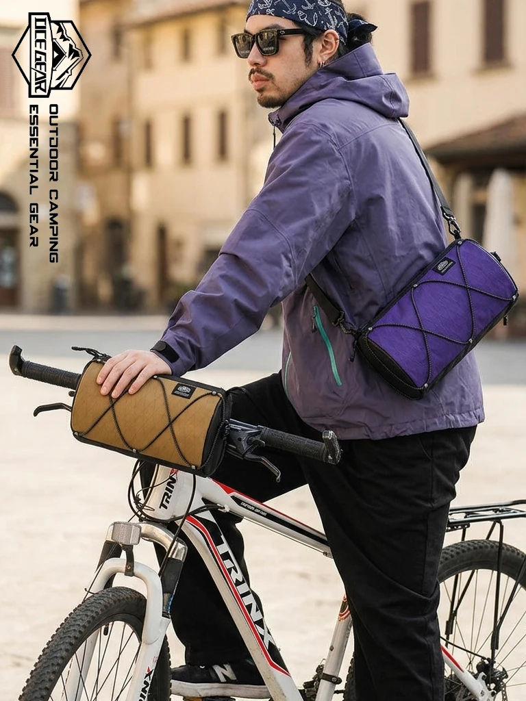 Waterproof X Pac Bike Handlebar Bag 2 in 1 Bicycle Front Storage Bag Reflective Cycling Crossbody Bag with External Cord System
Waterproof X Pac Bike Handlebar Bag 2 in 1 Bicycle Front Storage Bag Reflective Cycling Crossbody Bag with External Cord System