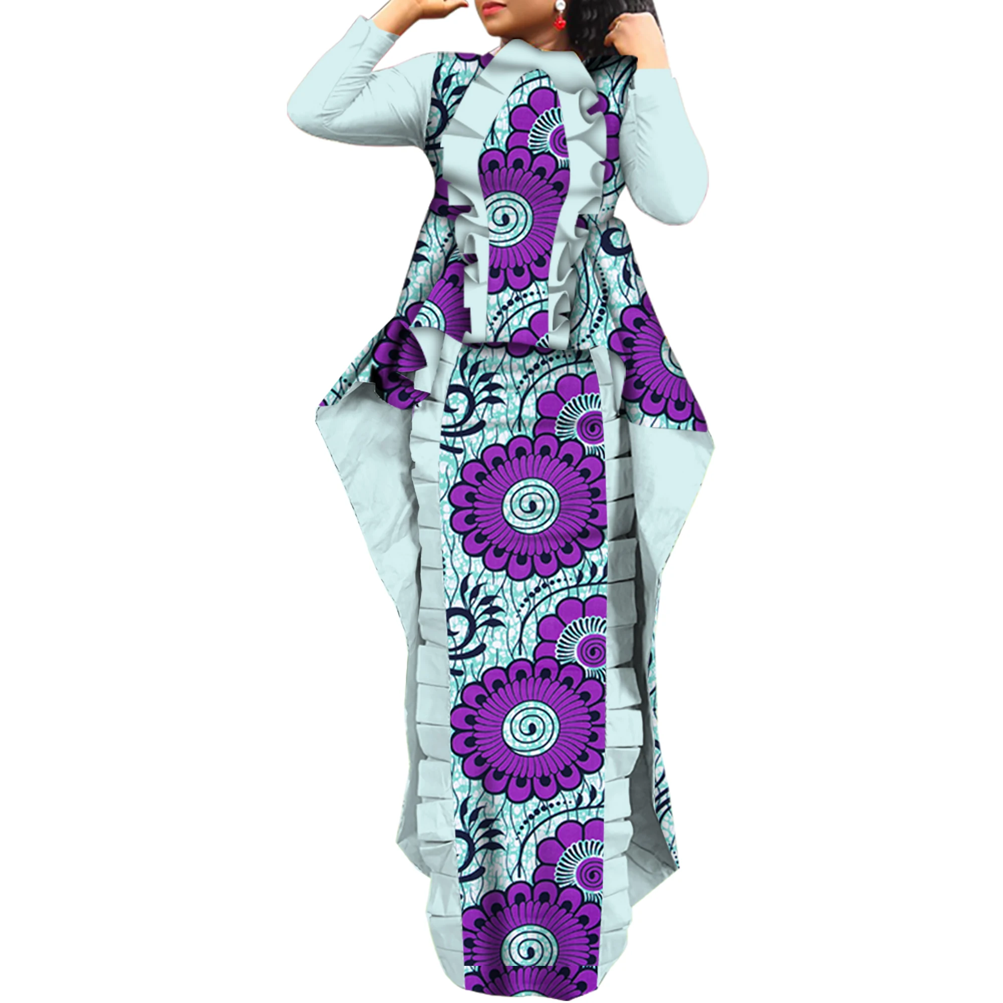 ORIENTAR A Set African Skirt Set African Print Long Ruffled Tops and Long Skirts African Clothes for Women Outfits WY6025
ORIENTAR A Set African Skirt Set African Print Long Ruffled Tops and Long Skirts African Clothes for Women Outfits WY6025