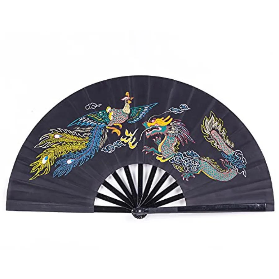Large Hand Folding Fan, Black Chinese Japanese Kung Fu Tai Chi Handheld Fan for Men and Women - for Martial Arts Performance, D
Large Hand Folding Fan, Black Chinese Japanese Kung Fu Tai Chi Handheld Fan for Men and Women - for Martial Arts Performance, D