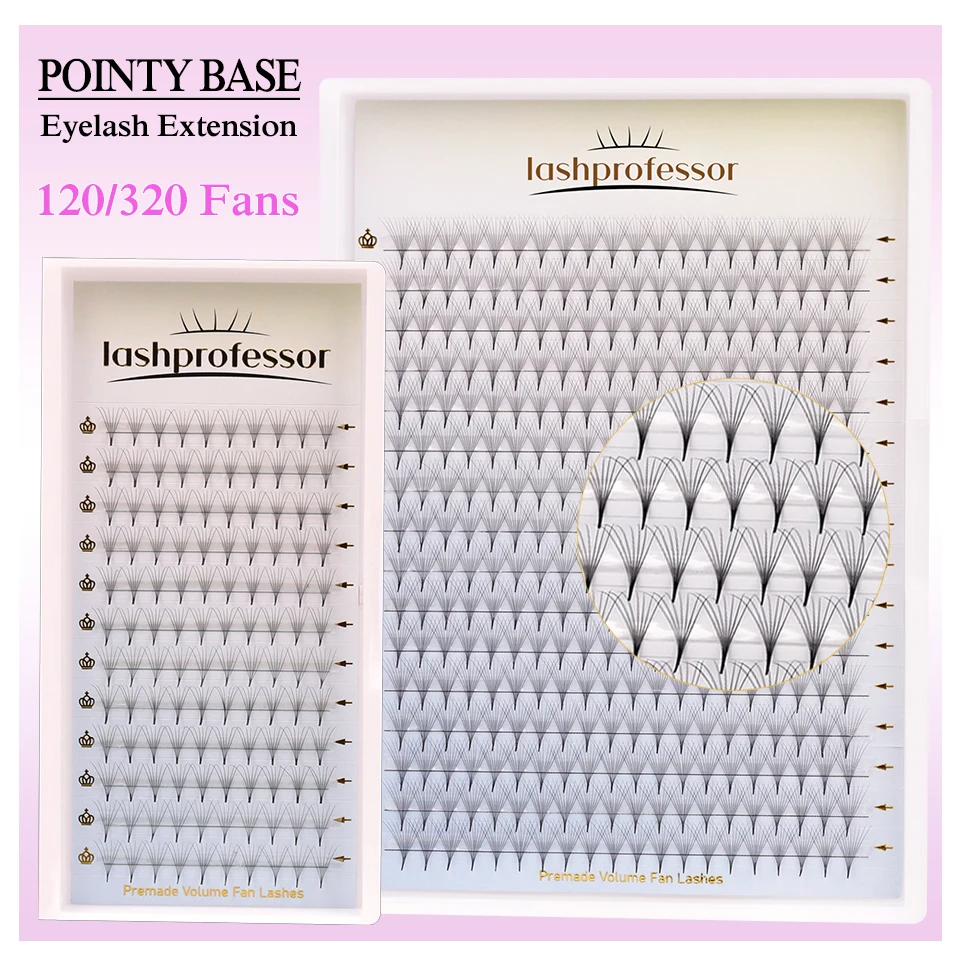 120/320 Fans Premade Volume Fans Eyelash Extension Pointy Base Middle Stem 4D 5D 6D 8D 10D 12D 14D Russian Volume Fans Lashes
120/320 Fans Premade Volume Fans Eyelash Extension Pointy Base Middle Stem 4D 5D 6D 8D 10D 12D 14D Russian Volume Fans Lashes