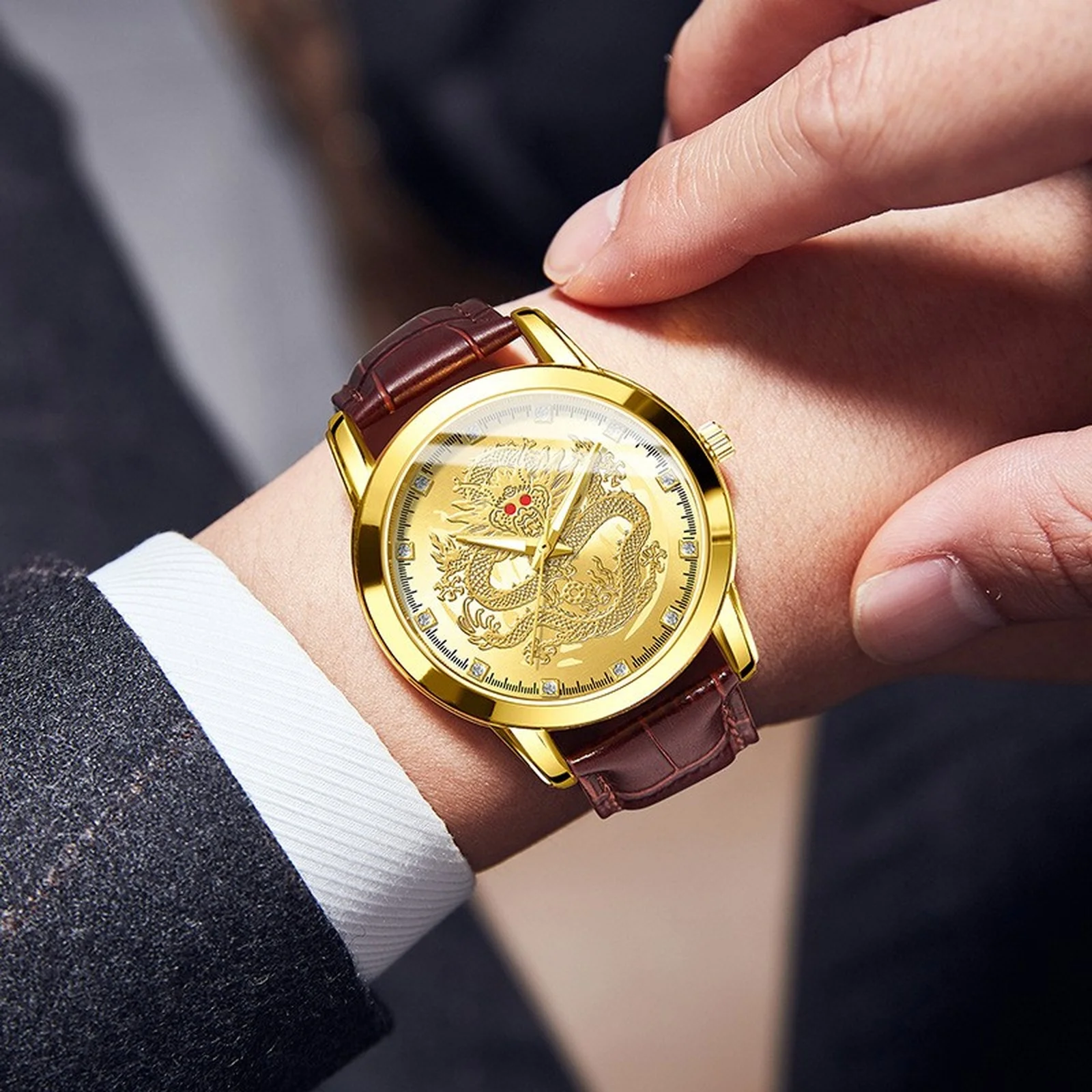 Мужские деловые модные часы с кожаным ремешком, функция хронографа, роскошные деловые часы, корпус из нержавеющей стали, часы 
Мужские деловые модные часы с кожаным ремешком, функция хронографа, роскошные деловые часы, корпус из нержавеющей стали, часы