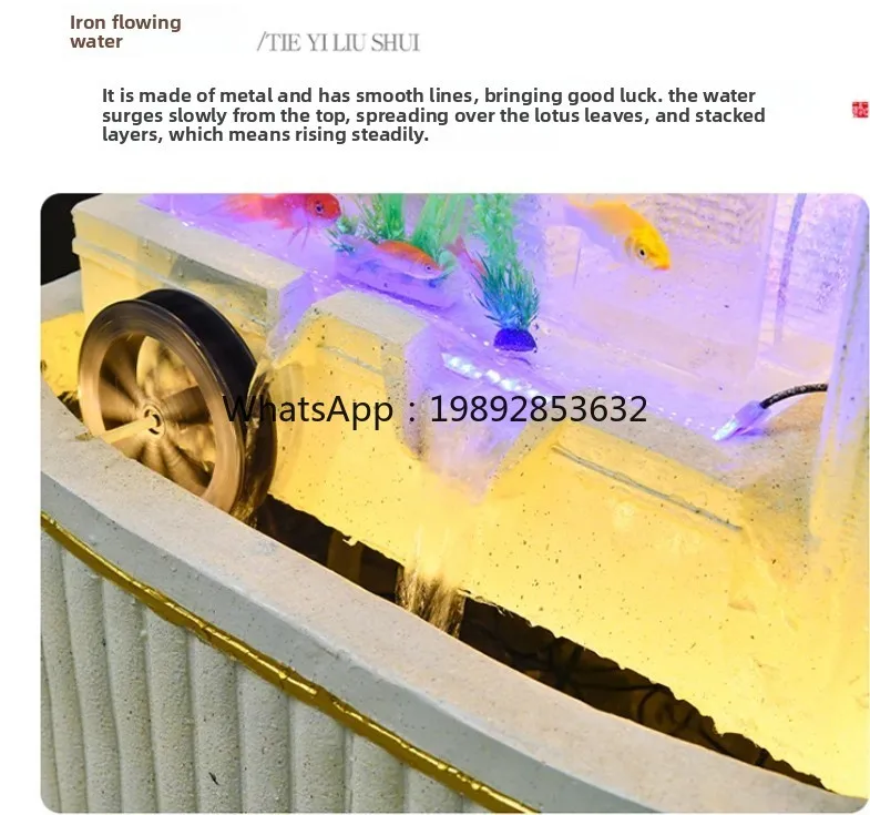 zz Flowing Water Fountain Entrance Floor Rockery Ornament Lucky Indoor Circulating Feng Shui Wheel
zz Flowing Water Fountain Entrance Floor Rockery Ornament Lucky Indoor Circulating Feng Shui Wheel