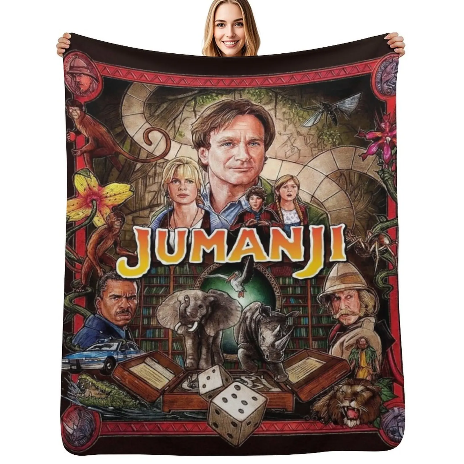 Jumanji Throw Blanket Cozy Warm Blanket for Bed Room Decor
Jumanji Throw Blanket Cozy Warm Blanket for Bed Room Decor