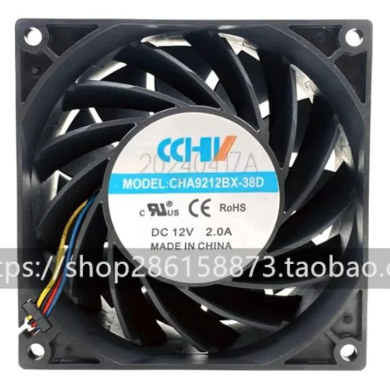 New Cooler Fan for CCHA CHA9212BX-38D 12V 2.0A 9038 Cooling Fan 9cm 90*90*38MM
New Cooler Fan for CCHA CHA9212BX-38D 12V 2.0A 9038 Cooling Fan 9cm 90*90*38MM