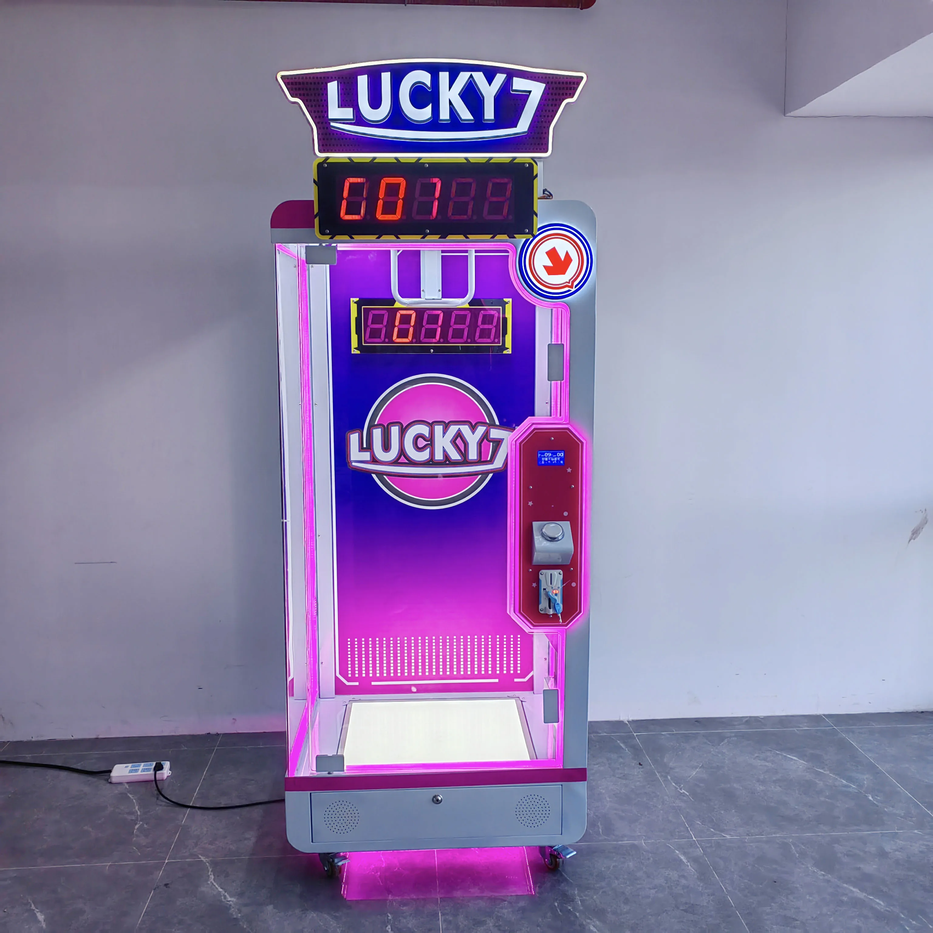 Amusement 10 Seconds Challenge Coin Operated Single Cut Arcade Prize Gift Machine