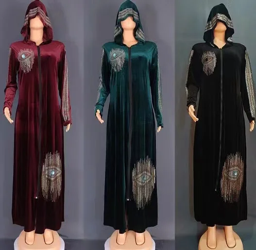 2023 African Dresses for Women Spring Autumn African Women Long Sleeve V-neck Velvet Sequined Long Robes African Clothes Women
2023 African Dresses for Women Spring Autumn African Women Long Sleeve V-neck Velvet Sequined Long Robes African Clothes Women