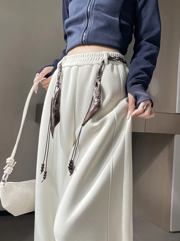 High Waist Wide Leg Pants Women's Casual Cotton Straight Cut Loose Fit Pants Autumn Winter New Sle Elastic Waist
High Waist Wide Leg Pants Women's Casual Cotton Straight Cut Loose Fit Pants Autumn Winter New Sle Elastic Waist