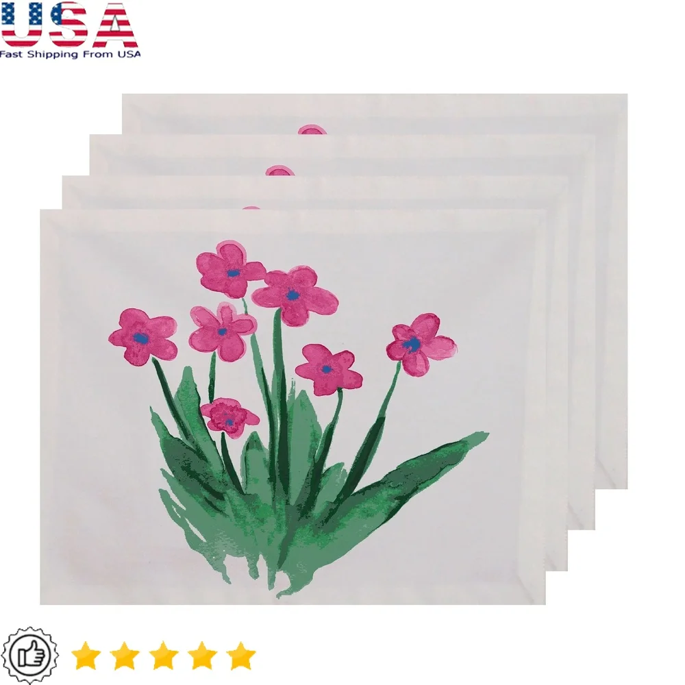 Elegant Flower Placemat Set of 4 Perfect Dining Table Decor Polyester Twill Ideal Any Occasion USA Imported
Elegant Flower Placemat Set of 4 Perfect Dining Table Decor Polyester Twill Ideal Any Occasion USA Imported