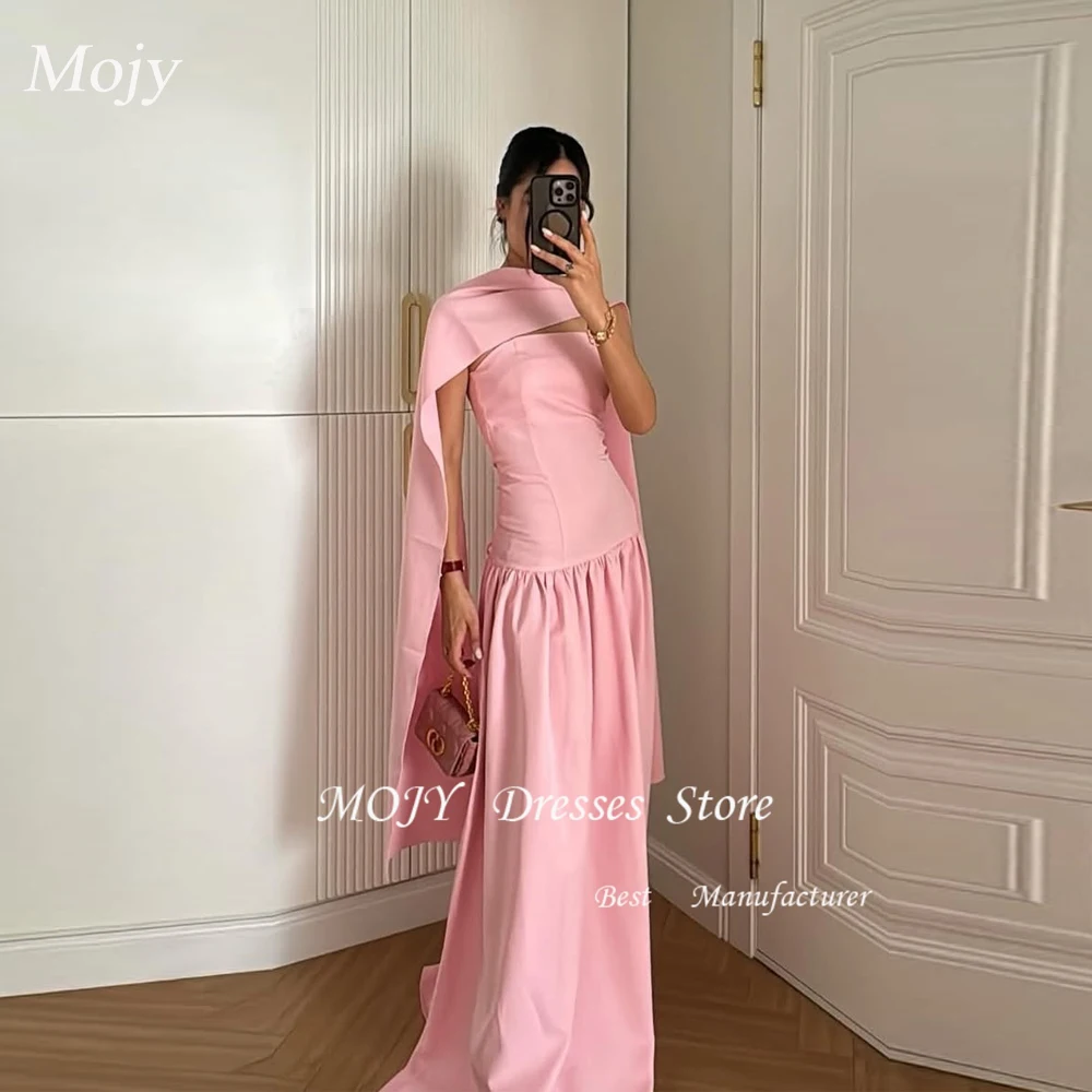Mojy Elegant Women's Evening Dresses Shawl A-line Valentine's Day Dress Pink Strapless Ruched Party Dress Long 2025
Mojy Elegant Women's Evening Dresses Shawl A-line Valentine's Day Dress Pink Strapless Ruched Party Dress Long 2025