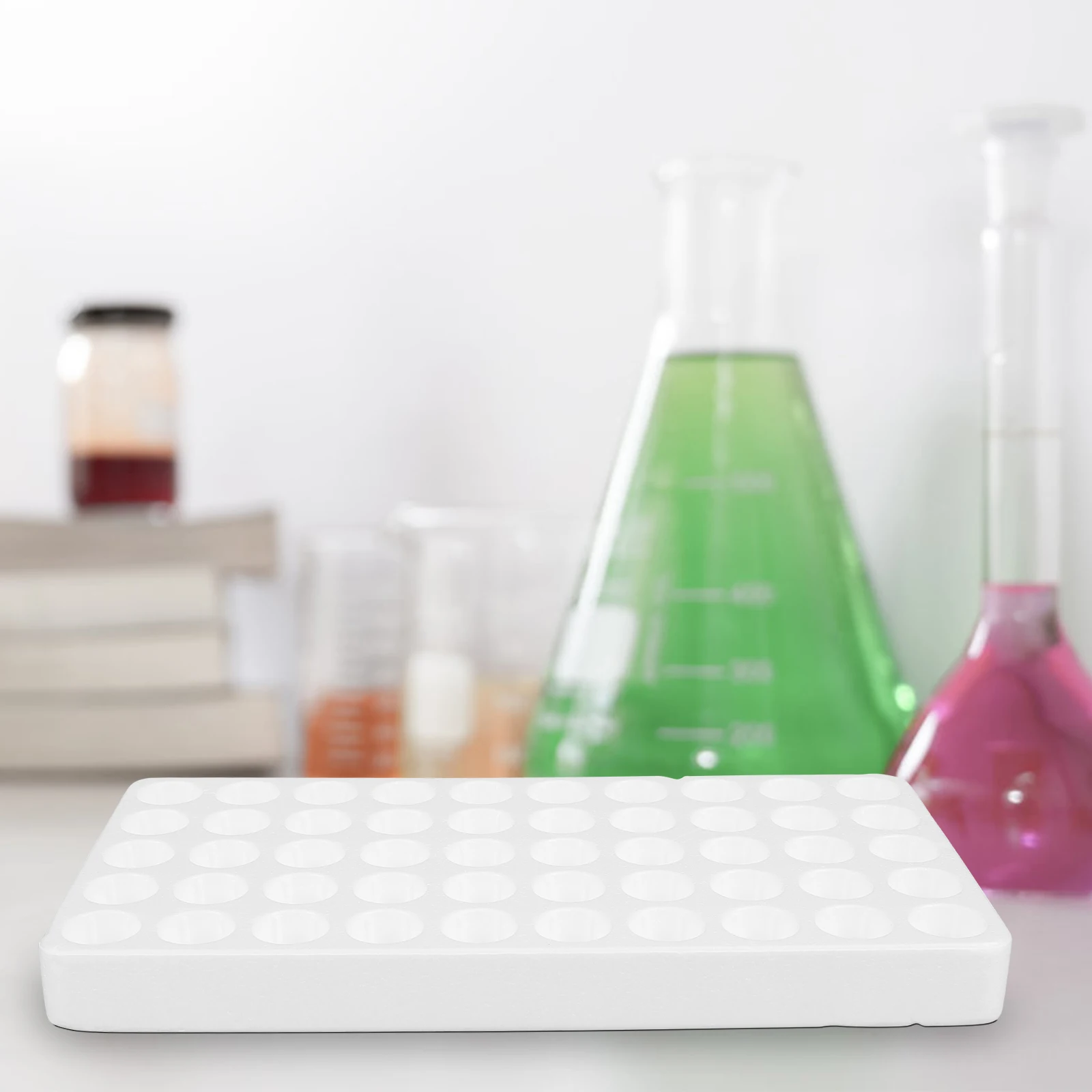 1Pc Test Tube Tray Storage Box Lightweight Foam Tube Rack Sampling Tube Organizer Lab Tube Holder
1Pc Test Tube Tray Storage Box Lightweight Foam Tube Rack Sampling Tube Organizer Lab Tube Holder