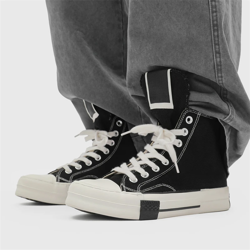 High Top Board Shoes Thick Sole Brand Heightened Black Shoes Quality Designer Versatile Canvas Shoes Women's Boots Кроссовки
High Top Board Shoes Thick Sole Brand Heightened Black Shoes Quality Designer Versatile Canvas Shoes Women's Boots Кроссовки