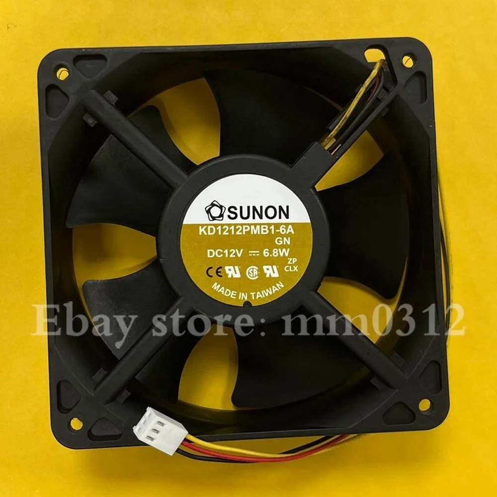 For SUNON KD1212PMB1-6A 12038 DC12V 6.8W 3-Wire Dual Ball Cooling Fan
For SUNON KD1212PMB1-6A 12038 DC12V 6.8W 3-Wire Dual Ball Cooling Fan