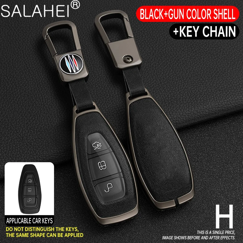 Metal Leather Full Cover Car Key Case Cover For Ford Focus 3 4 ST Mondeo MK3 MK4 Fiesta Fusion Kuga 2013 2014 2015 2017 Keychain
Metal Leather Full Cover Car Key Case Cover For Ford Focus 3 4 ST Mondeo MK3 MK4 Fiesta Fusion Kuga 2013 2014 2015 2017 Keychain
