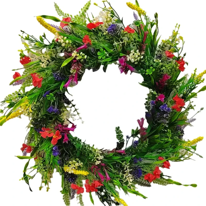 1pc Artificial Wildflower Door Wreath, Colorful Multipurpose Decorative Garland for Front Door, Home Decor, Spring, Summer, 45cm
1pc Artificial Wildflower Door Wreath, Colorful Multipurpose Decorative Garland for Front Door, Home Decor, Spring, Summer, 45cm