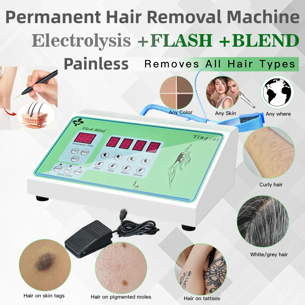Mini Permanent Hair Removal Machine Portable Painless Electrolysis Hair Removal Device for Men Women Face Body Hair Remove
Mini Permanent Hair Removal Machine Portable Painless Electrolysis Hair Removal Device for Men Women Face Body Hair Remove