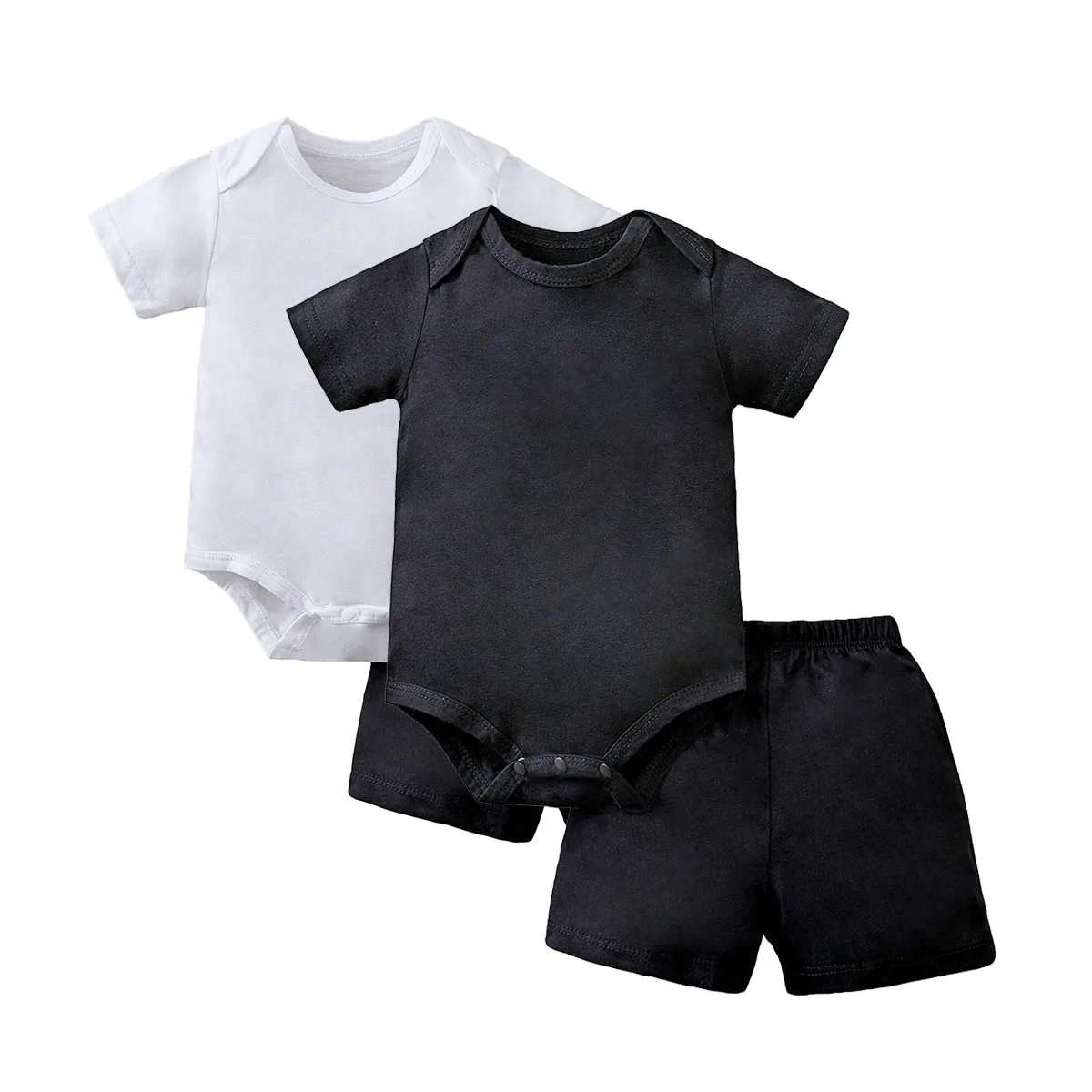IURNXB 4PCS Newborn Baby Clothing Set Infant Solid Bodysuit + Shorts Cotton Summer Short Sleeve Outfit Boys, Girls, Unisex 0-12M
IURNXB 4PCS Newborn Baby Clothing Set Infant Solid Bodysuit + Shorts Cotton Summer Short Sleeve Outfit Boys, Girls, Unisex 0-12M