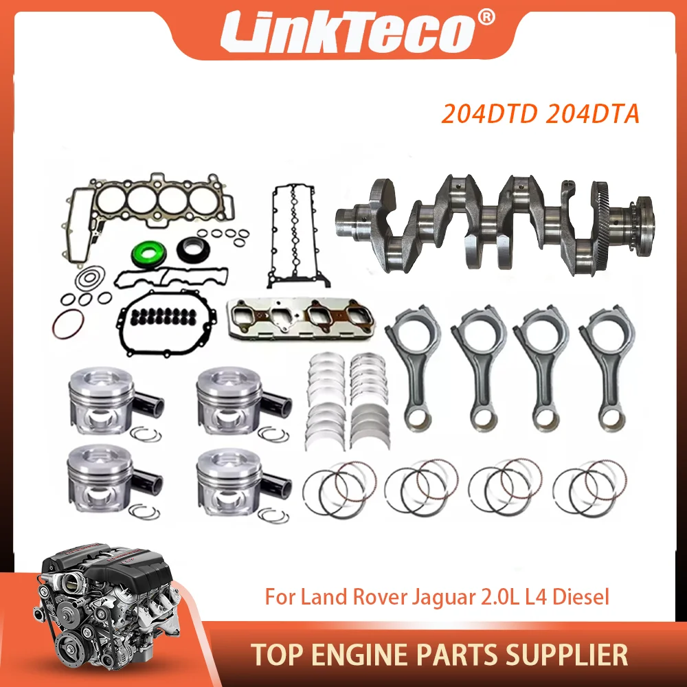 204DTD 204DTA 2.0L Engine Crankshaft Con Rod Full Gasket Piston & Ring Kit Bearing Set Fit 2.0 L L4 Diesel For Land Rover Jaguar
204DTD 204DTA 2.0L Engine Crankshaft Con Rod Full Gasket Piston & Ring Kit Bearing Set Fit 2.0 L L4 Diesel For Land Rover Jaguar