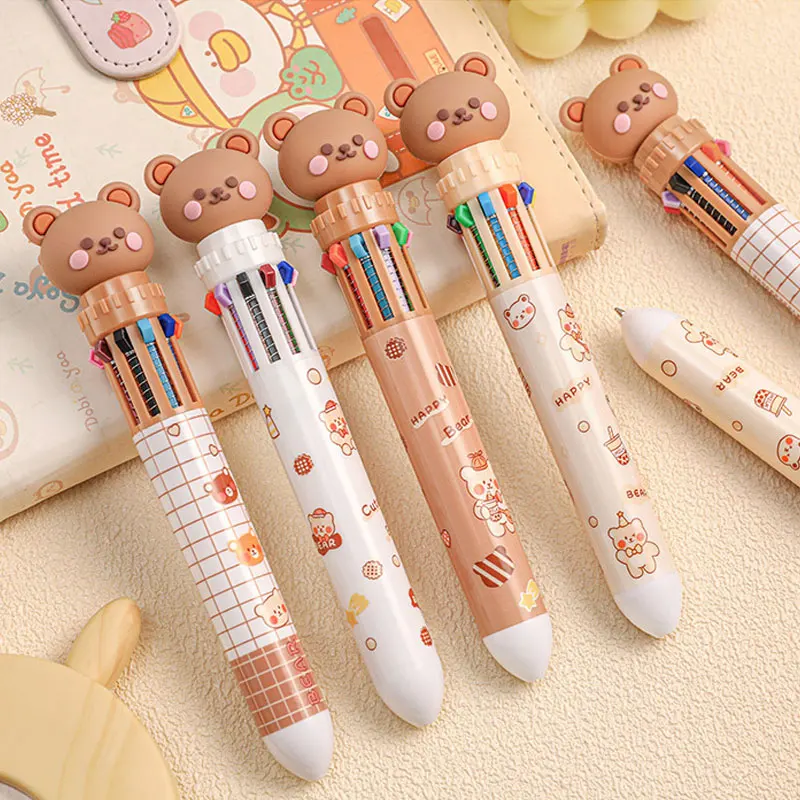 1 Piece, Bear Press-Button Pen, Multi-Color Round Ballpoint Pen (Random Style), 0.5mm Ballpoint Pen
1 Piece, Bear Press-Button Pen, Multi-Color Round Ballpoint Pen (Random Style), 0.5mm Ballpoint Pen