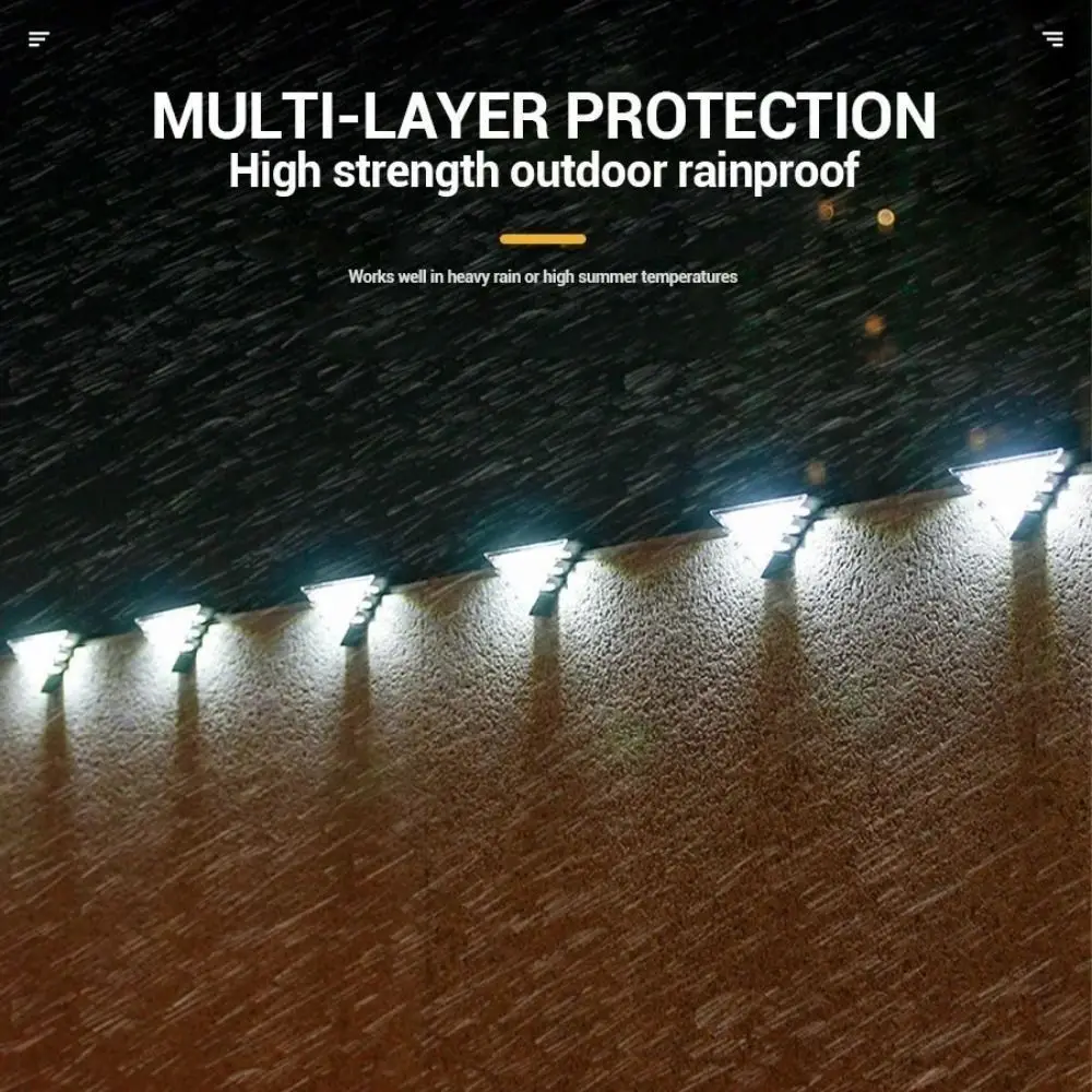 Solar Powered Outdoor Solar Step Lights White/Warm Light Super Bright Landscape Light Waterproof Triangle Deck Lights Villa
Solar Powered Outdoor Solar Step Lights White/Warm Light Super Bright Landscape Light Waterproof Triangle Deck Lights Villa