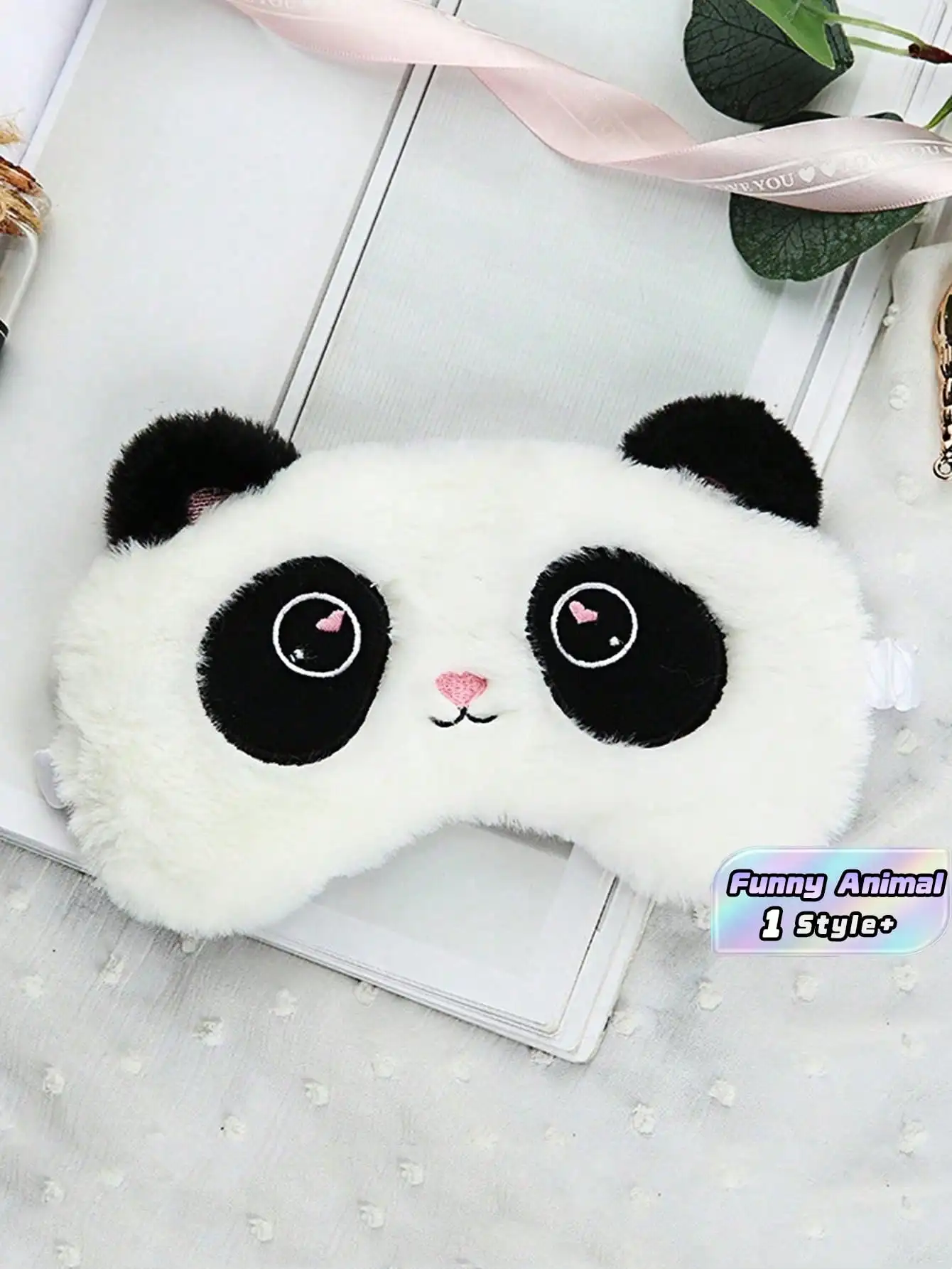 1pc Cute Panda Sleep Mask, Fluffy Plush Blindfold Gift For Women Men, Funny Animal Eye Cover For Travel, Office Nap, Meditation
1pc Cute Panda Sleep Mask, Fluffy Plush Blindfold Gift For Women Men, Funny Animal Eye Cover For Travel, Office Nap, Meditation