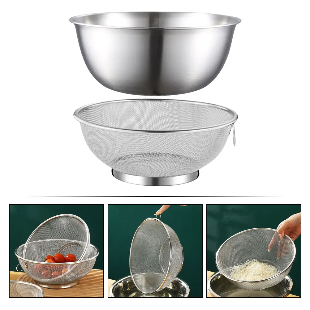 Kitchen Spaces Colander Bin Drain Basket Sink Strainer Stainless Steel Fruit Drainer Filter 
Kitchen Spaces Colander Bin Drain Basket Sink Strainer Stainless Steel Fruit Drainer Filter