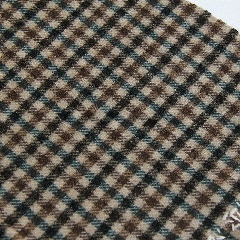Double-Sided Woolen Plaid Fabric for Coat Jacket Clothing Design in Green Brown Check Pattern Resistant to Shrinkage And Wrin...
Double-Sided Woolen Plaid Fabric for Coat Jacket Clothing Design in Green Brown Check Pattern Resistant to Shrinkage And Wrin...