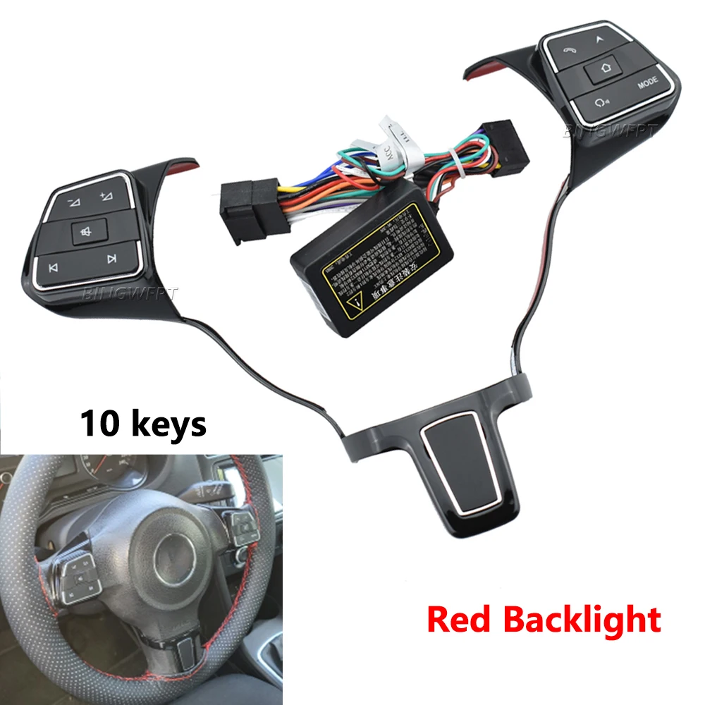 Multifunction Steering Wheel Control Switch Volume Audio Button For VW Polo 2011-2013 For Jetta 2013-2015
Multifunction Steering Wheel Control Switch Volume Audio Button For VW Polo 2011-2013 For Jetta 2013-2015