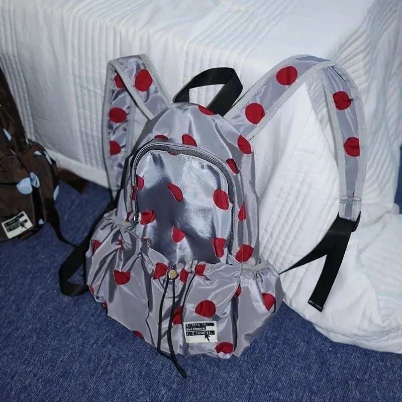 Polka Dots Large-capacity Backpack Student Schoolbag Reflection Drawstring Book Storage Bag Woman Bag School Satchels
Polka Dots Large-capacity Backpack Student Schoolbag Reflection Drawstring Book Storage Bag Woman Bag School Satchels