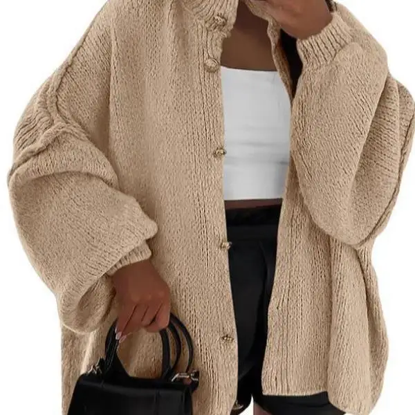 Loose Ladies Open Cardigan Autumn Winter Coat Lantern Sve Cross-Border New Sle Women's Knitted Sweater Ci Walk Suitable
Loose Ladies Open Cardigan Autumn Winter Coat Lantern Sve Cross-Border New Sle Women's Knitted Sweater Ci Walk Suitable