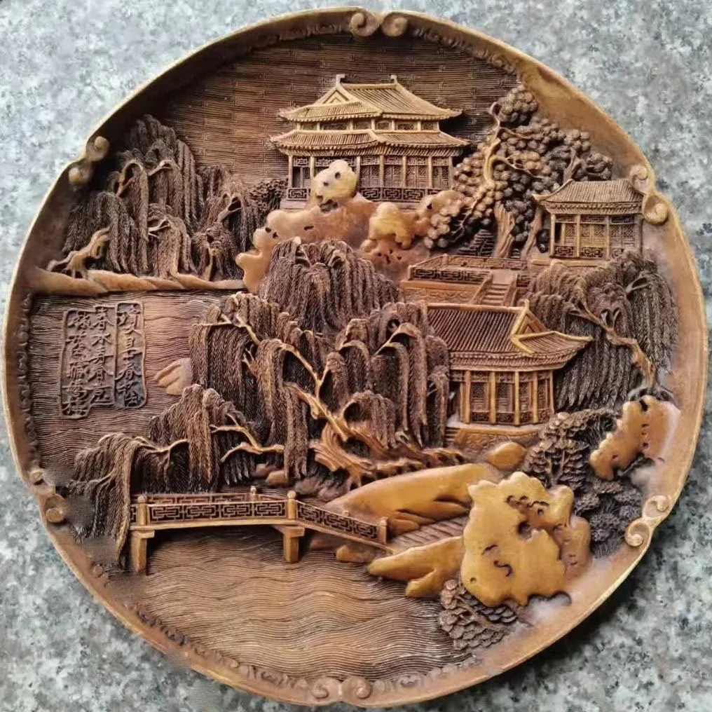 Chinese Style Classical Stone Carved Plate Living Room Decorative Ornament Home Bedroom Ancient Retro Decoration Plate ZD951
Chinese Style Classical Stone Carved Plate Living Room Decorative Ornament Home Bedroom Ancient Retro Decoration Plate ZD951