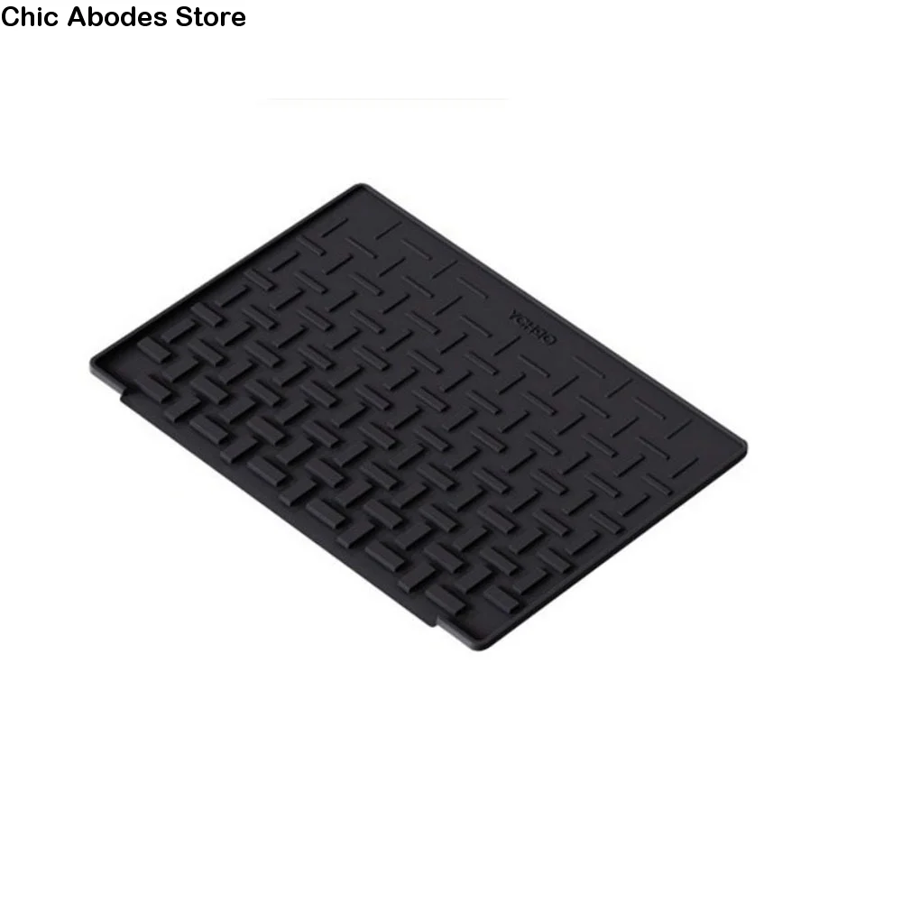 Heat Insulation Silicone Drainage Mat Heat Resistant Silicone Material Kitchen Drain Pad Drainage Function Slope Design
Heat Insulation Silicone Drainage Mat Heat Resistant Silicone Material Kitchen Drain Pad Drainage Function Slope Design