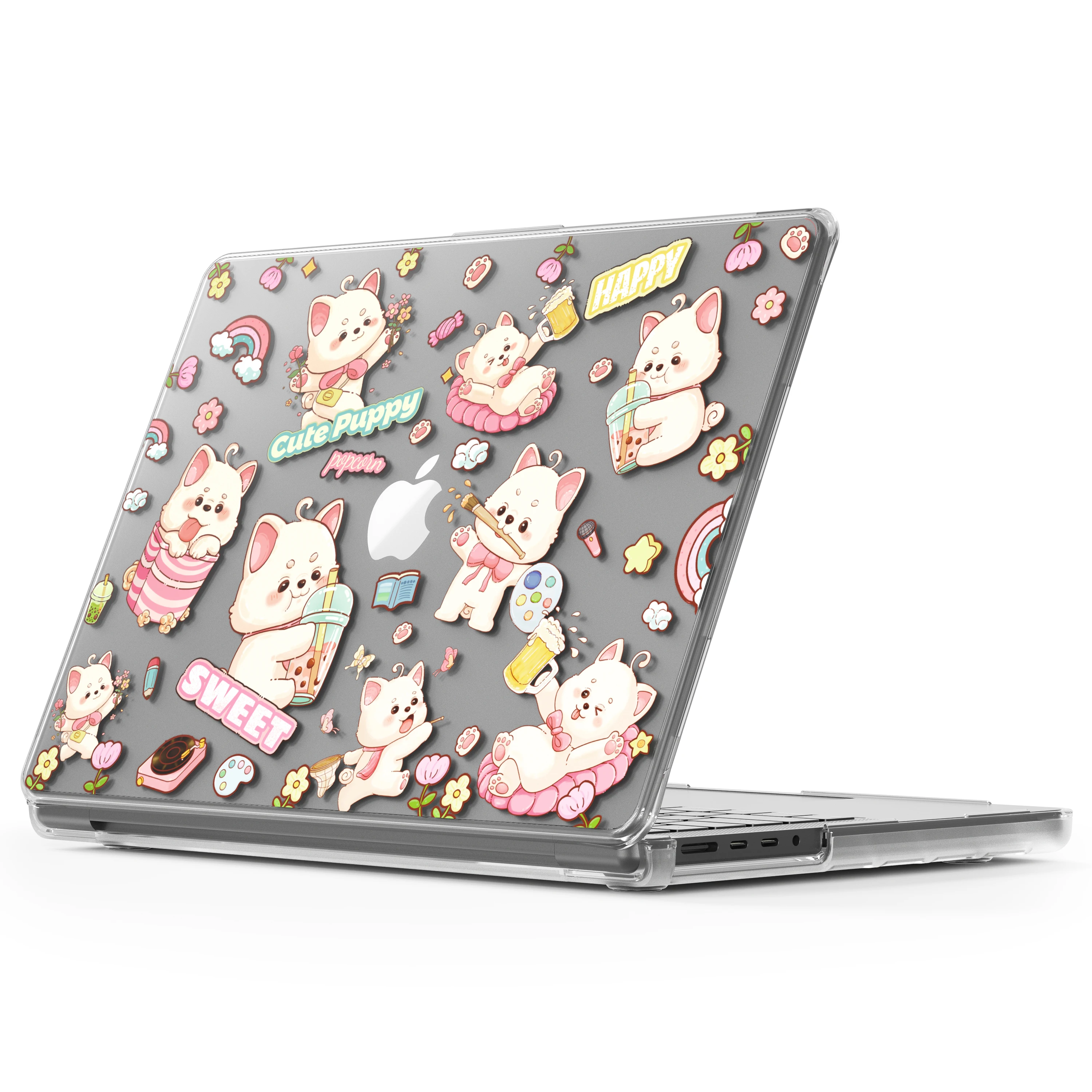 Мягкий чехол EGYAL для MacBook Pro 14 2024 M4 A3112 A3185 A3401, чехол для Pro 14 M3 M2 M1, прозрачный с мягким краем, милый щенок 
Мягкий чехол EGYAL для MacBook Pro 14 2024 M4 A3112 A3185 A3401, чехол для Pro 14 M3 M2 M1, прозрачный с мягким краем, милый щенок