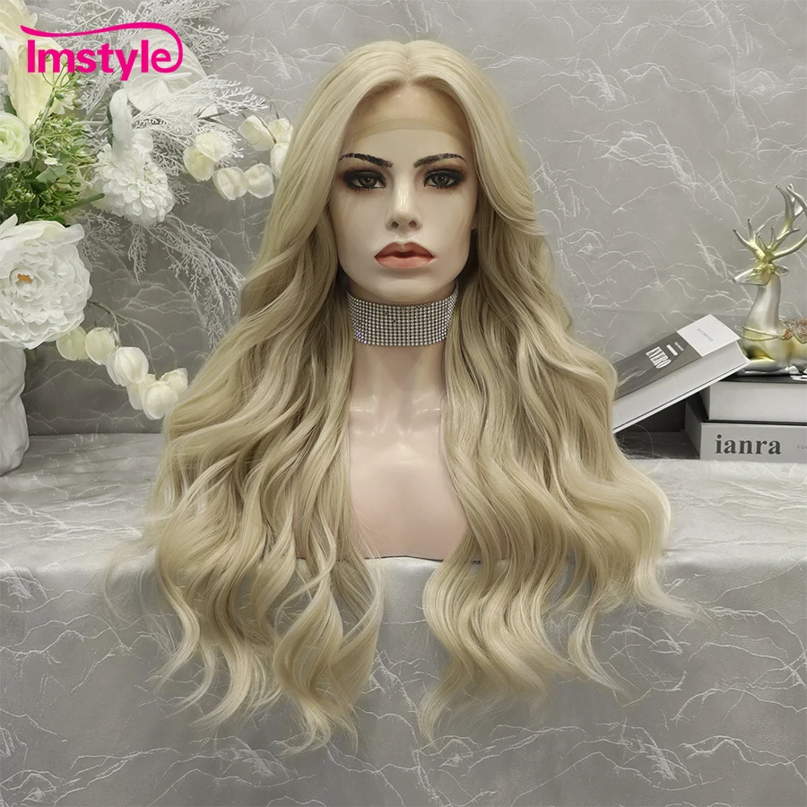 Imstyle пепельный светлый парик, синтетический парик на шнуровке спереди, T часть, парик на шнуровке, натуральный женский термостойкий волоконный ежедневный парик
Imstyle пепельный светлый парик, синтетический парик на шнуровке спереди, T часть, парик на шнуровке, натуральный женский термостойкий волоконный ежедневный парик