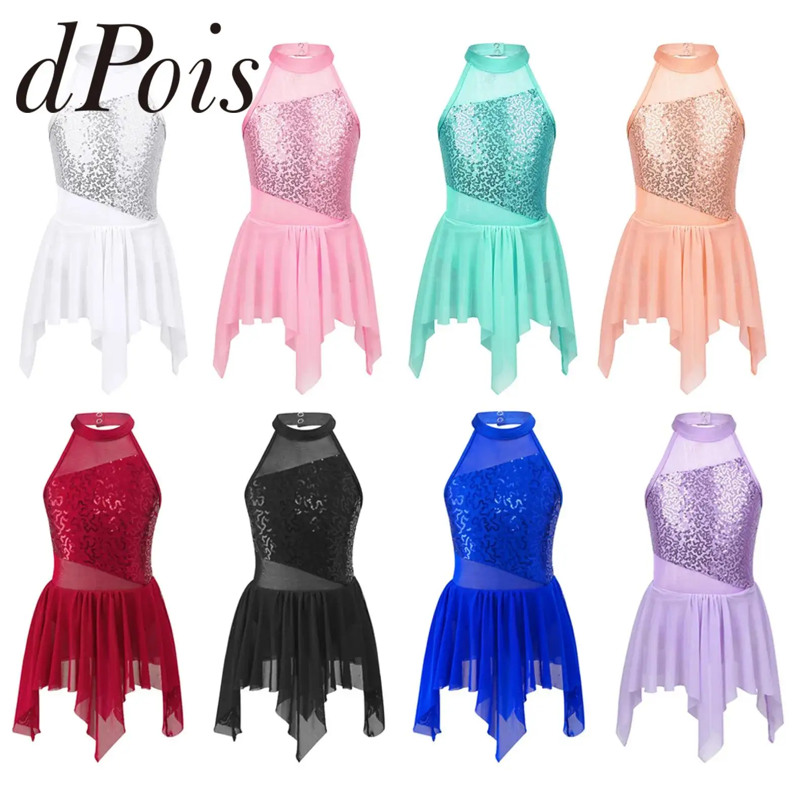 Figure Skating Dress For Girls Kids Sequins Ballet Dress Modern Contemporary Irregular Chiffon Children Lyrical Solo Dance Wear
Figure Skating Dress For Girls Kids Sequins Ballet Dress Modern Contemporary Irregular Chiffon Children Lyrical Solo Dance Wear
