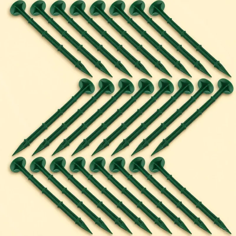 100Pcs Garden Fabric Stakes Plastic Ground Pegs for Sunshade Nets Tarpaulins Landscaping Cloth Tent Anchoring Heavy Duty
100Pcs Garden Fabric Stakes Plastic Ground Pegs for Sunshade Nets Tarpaulins Landscaping Cloth Tent Anchoring Heavy Duty