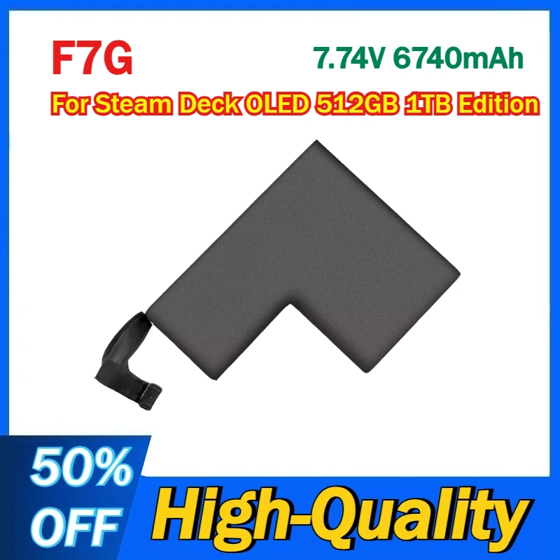7.74V 6740mAh F7G Li-Polymer Battery for Steam Deck OLED 512GB 1TB Edition Portable Game Console Batteries
7.74V 6740mAh F7G Li-Polymer Battery for Steam Deck OLED 512GB 1TB Edition Portable Game Console Batteries