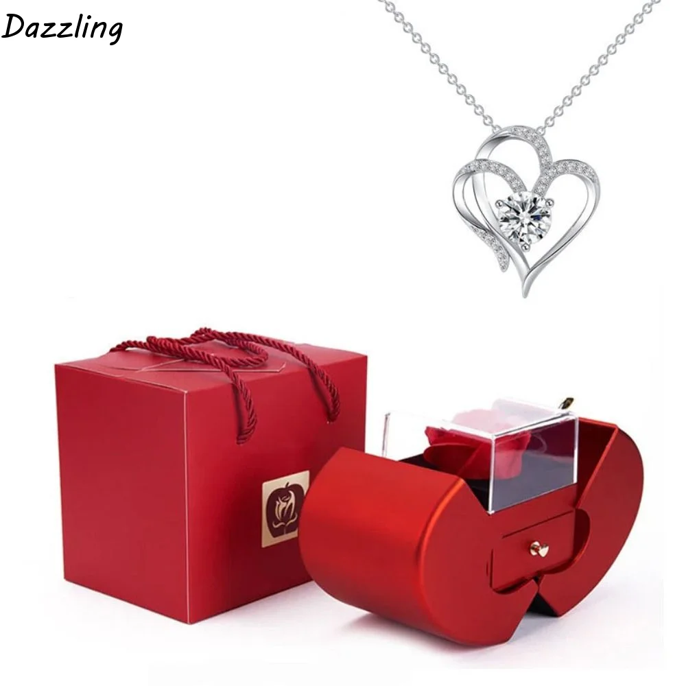 Rose Flower Jewelry Ring Box Luxury Jewelry Display Pendant Necklace Box Romantic Accessories Multi-function
Rose Flower Jewelry Ring Box Luxury Jewelry Display Pendant Necklace Box Romantic Accessories Multi-function