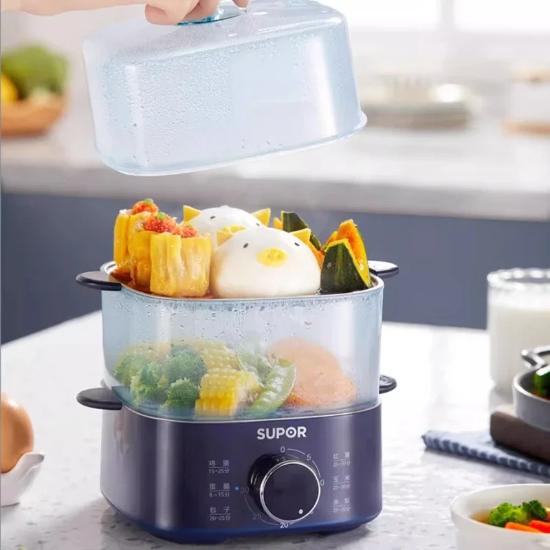Electric steamer Timed small household cooking integrated multi-functional breakfast machine Mini double-layer steamer
Electric steamer Timed small household cooking integrated multi-functional breakfast machine Mini double-layer steamer