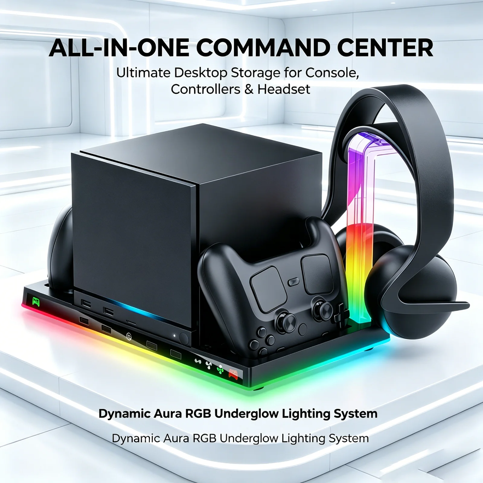 The Steam Machine Multi-functional cooling and charging dock with RGB and docking station functionality Game accessories
The Steam Machine Multi-functional cooling and charging dock with RGB and docking station functionality Game accessories