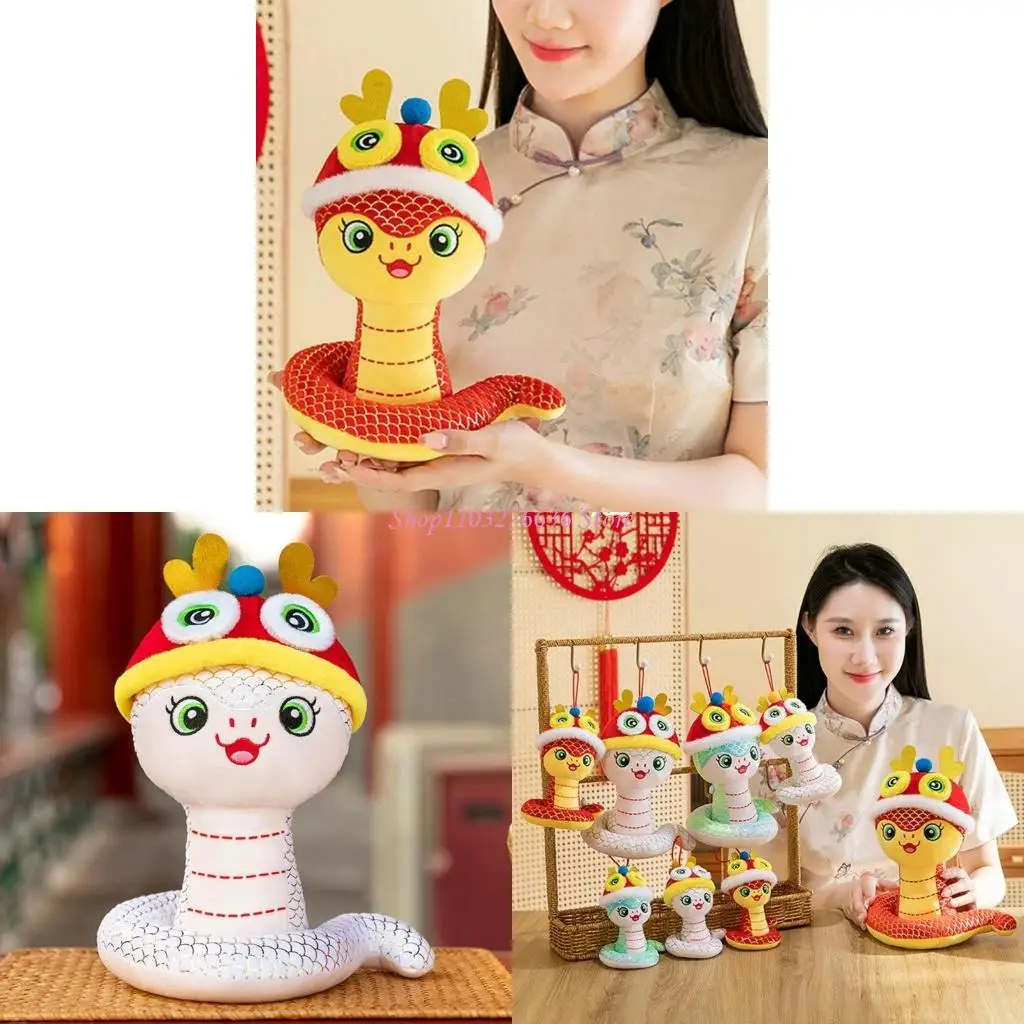 R6FD Plush Snake Doll for Chinese New Year Traditional Chinese Zodiacal Doll Symbol of Wisdoms Prosperities for Home Decors
R6FD Plush Snake Doll for Chinese New Year Traditional Chinese Zodiacal Doll Symbol of Wisdoms Prosperities for Home Decors